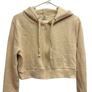 Rosio Cropped Zip Up Hoodie Sweatshirt